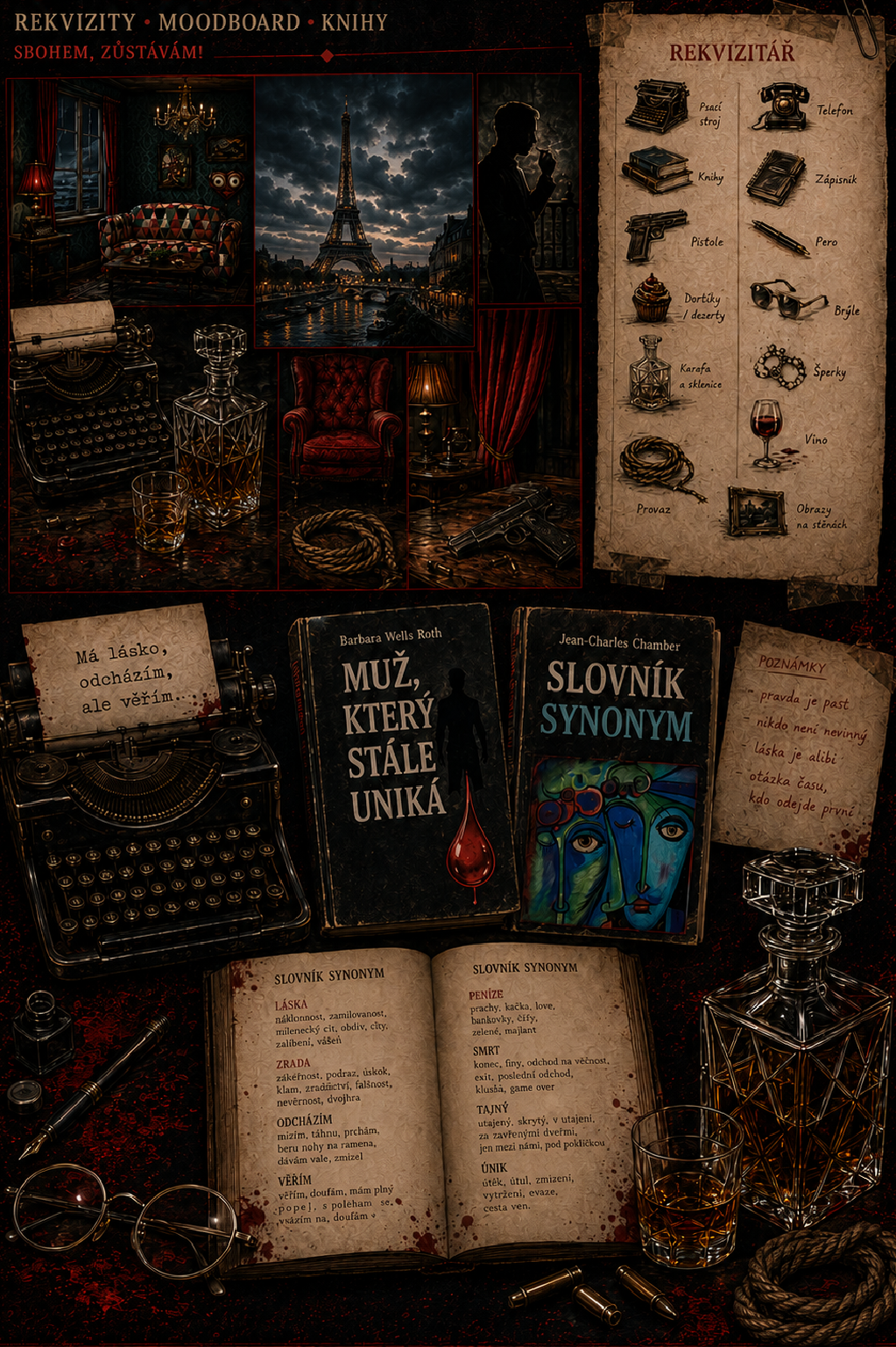Creative board inscenace Sbohem, zůstávám!