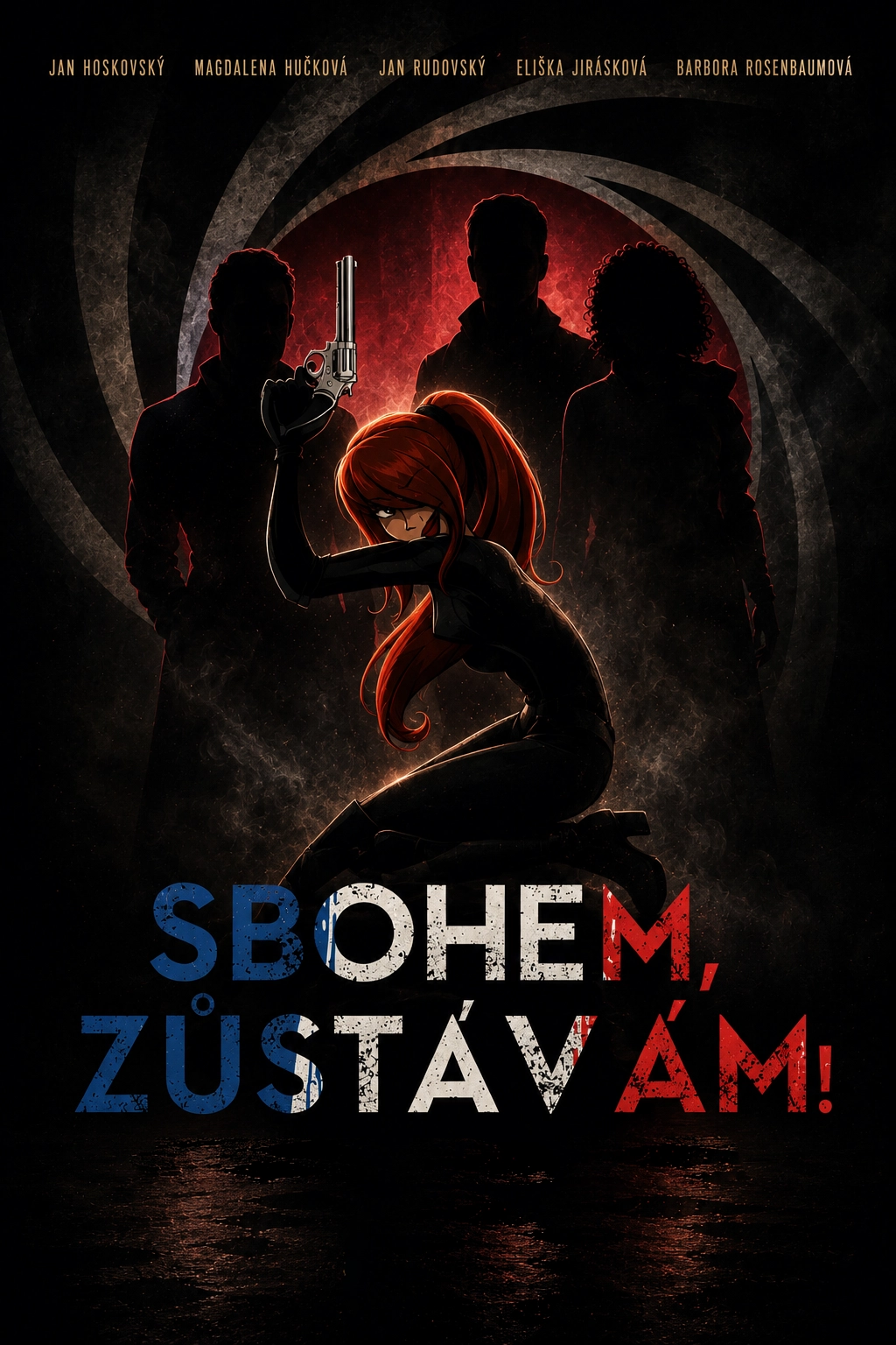 Plakát inscenace Sbohem, zůstávám!